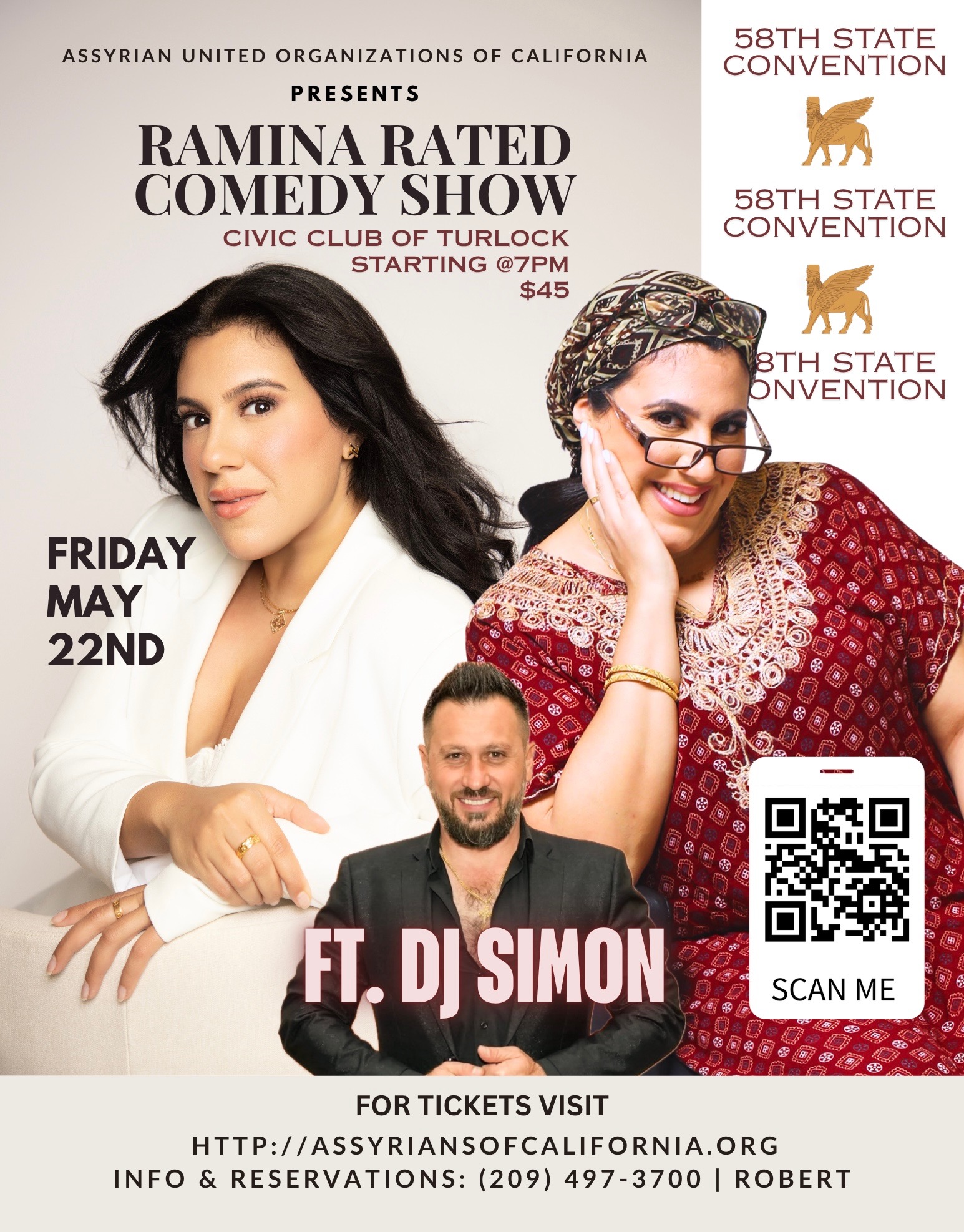 Ramina Rated Comedy Show flyer