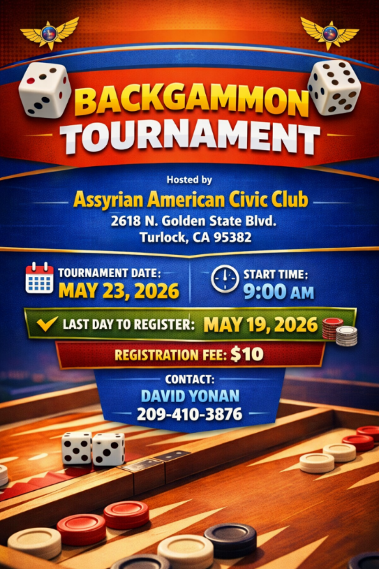 Backgammon Tournament flyer
